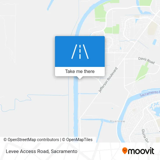 Levee Access Road map