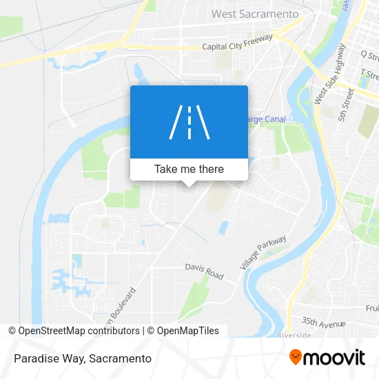 Paradise Way map