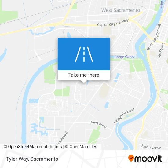 Tyler Way map