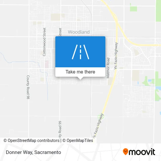 Mapa de Donner Way