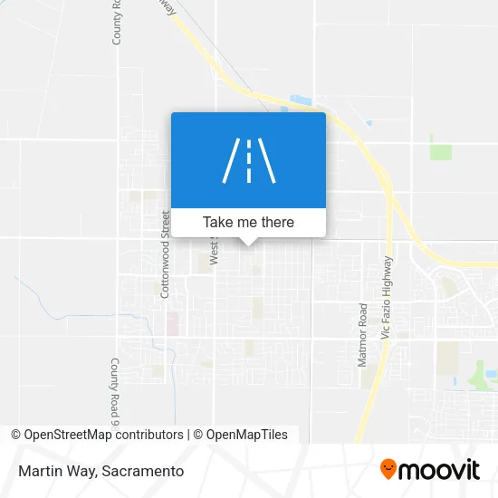 Martin Way map