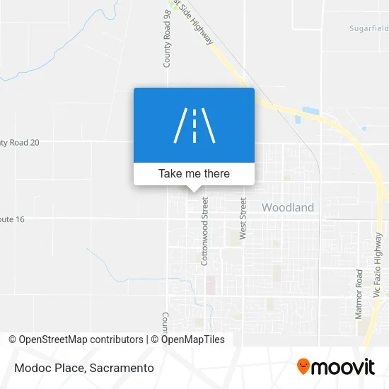 Modoc Place map