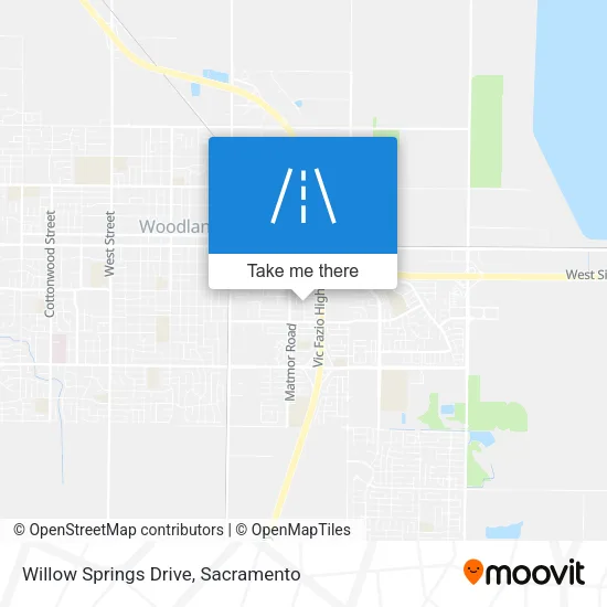 Mapa de Willow Springs Drive