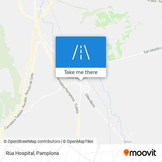 mapa Rúa Hospital