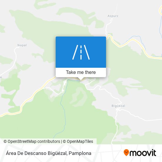 Área De Descanso Bigüézal map