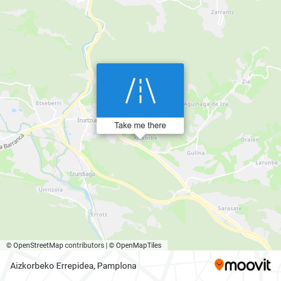 Aizkorbeko Errepidea map