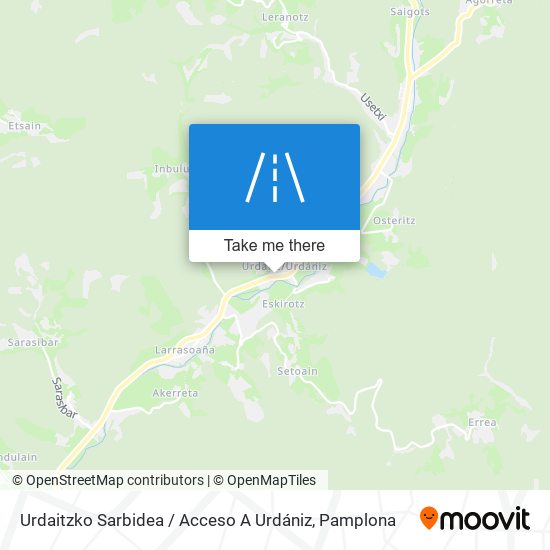 Urdaitzko Sarbidea / Acceso A Urdániz map