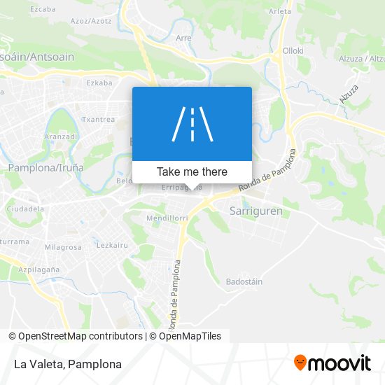 La Valeta map