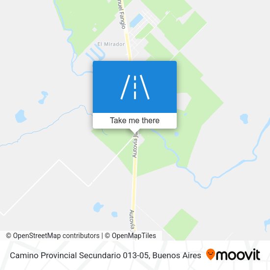 Camino Provincial Secundario 013-05 map