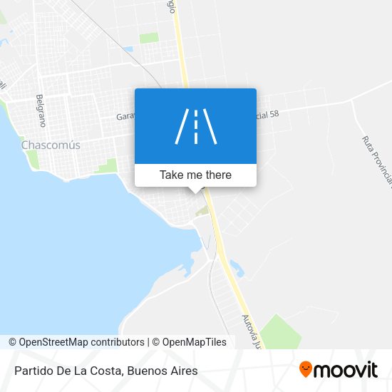 Partido De La Costa map