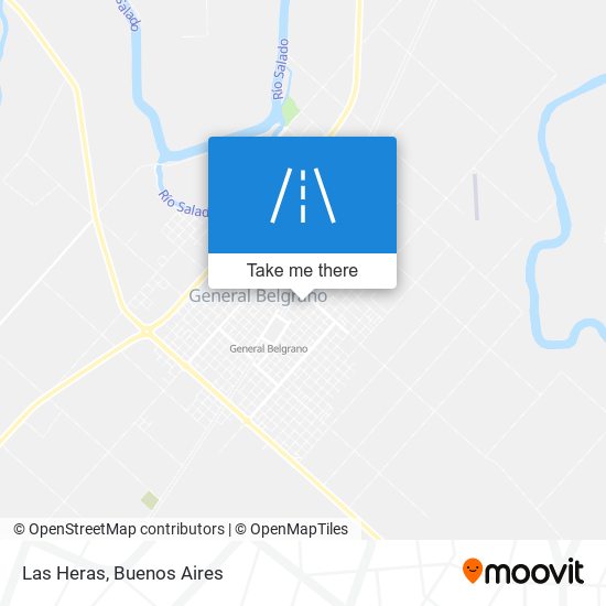 Las Heras map