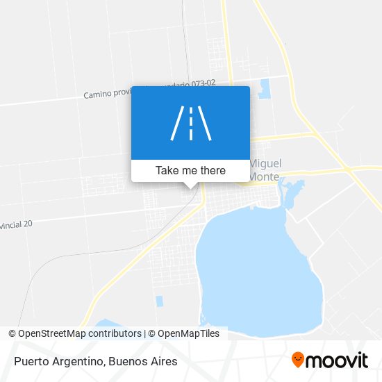Puerto Argentino map