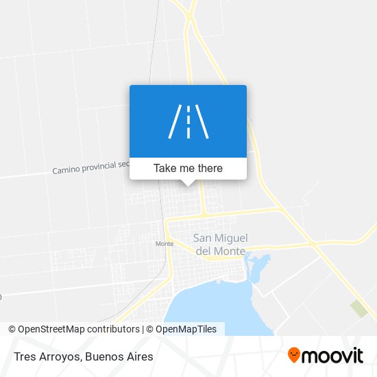 Tres Arroyos map