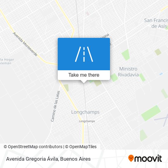 Avenida Gregoria Ávila map