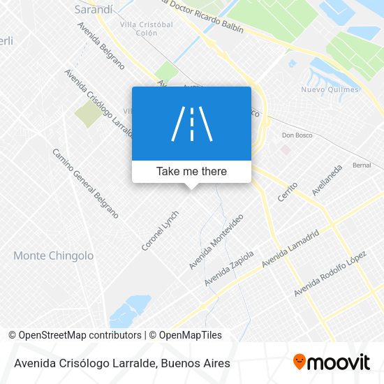 Avenida Crisólogo Larralde map