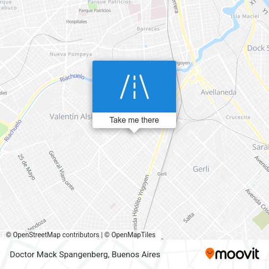 Doctor Mack Spangenberg map