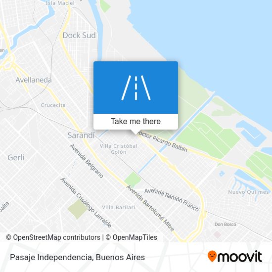 Mapa de Pasaje Independencia
