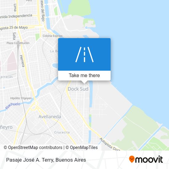 Pasaje José A. Terry map