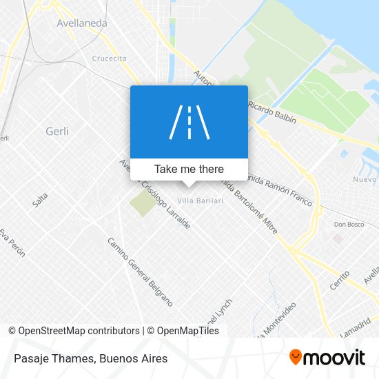 Mapa de Pasaje Thames