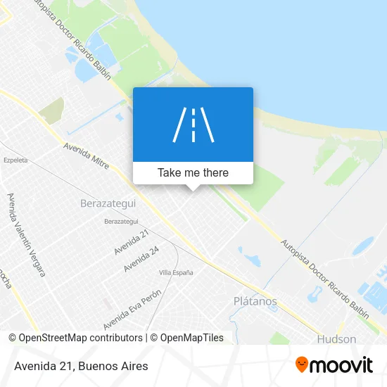Avenida 21 map