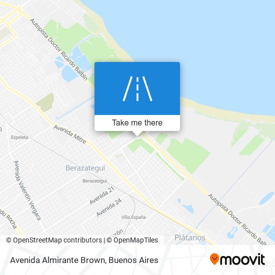 Mapa de Avenida Almirante Brown