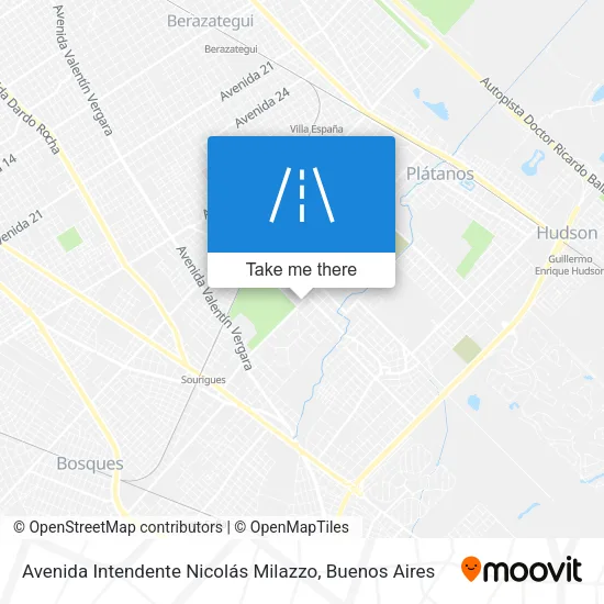 Avenida Intendente Nicolás Milazzo map