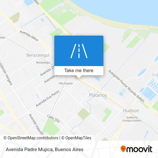 Avenida Padre Mujica map