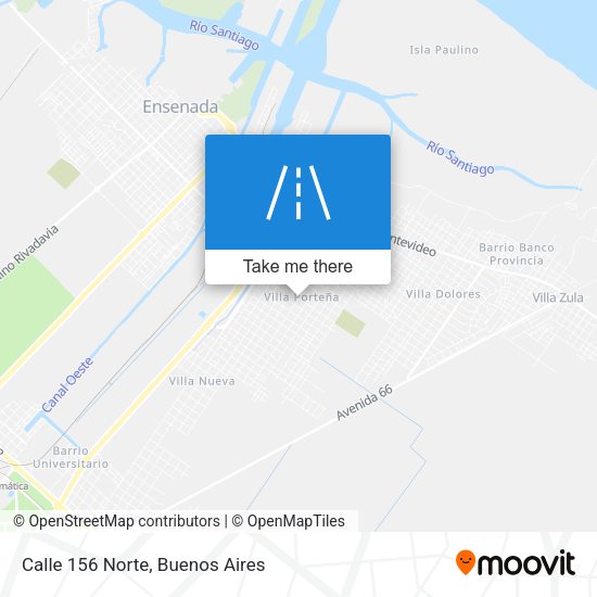 Calle 156 Norte map