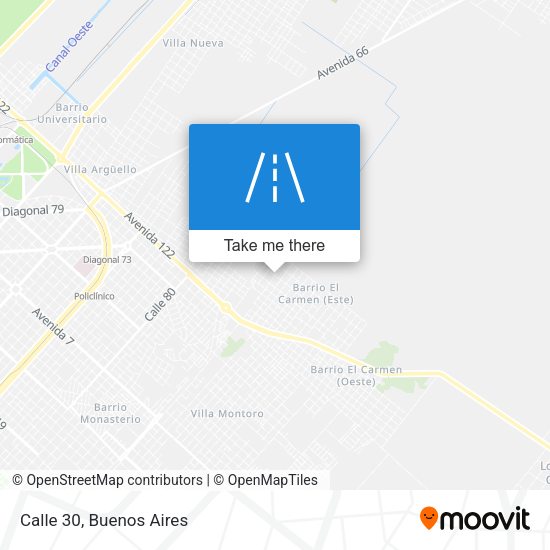 Mapa de Calle 30