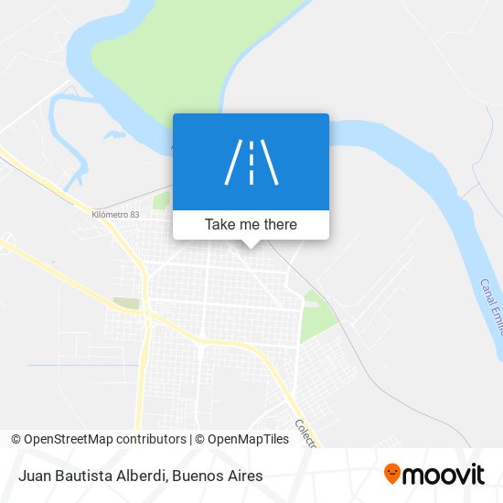 Juan Bautista Alberdi map