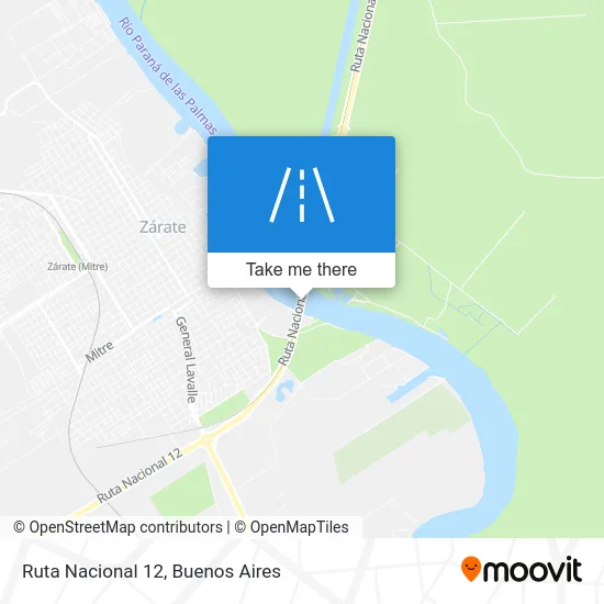 Ruta Nacional 12 map