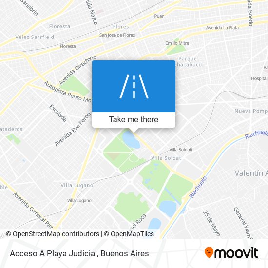 Acceso A Playa Judicial map