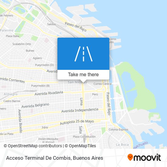 Acceso Terminal De Combis map