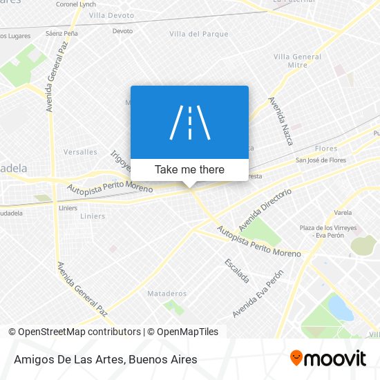 Mapa de Amigos De Las Artes