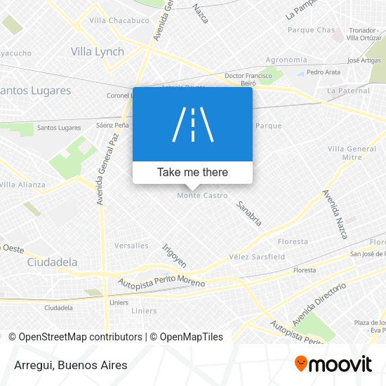 Mapa de Arregui