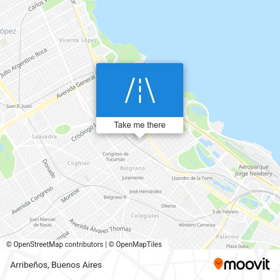 Arribeños map