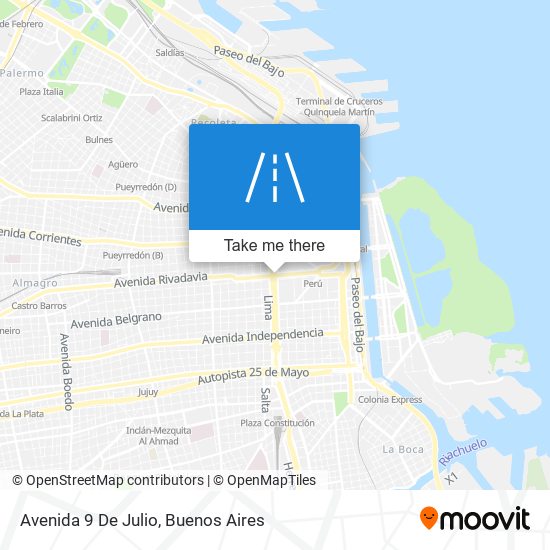 Avenida 9 De Julio map