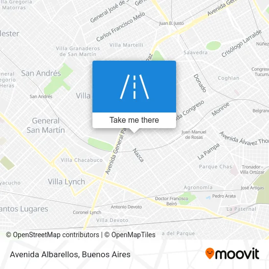 Avenida Albarellos map