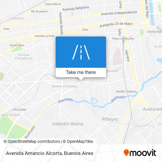 Avenida Amancio Alcorta map