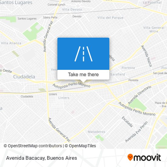 Avenida Bacacay map