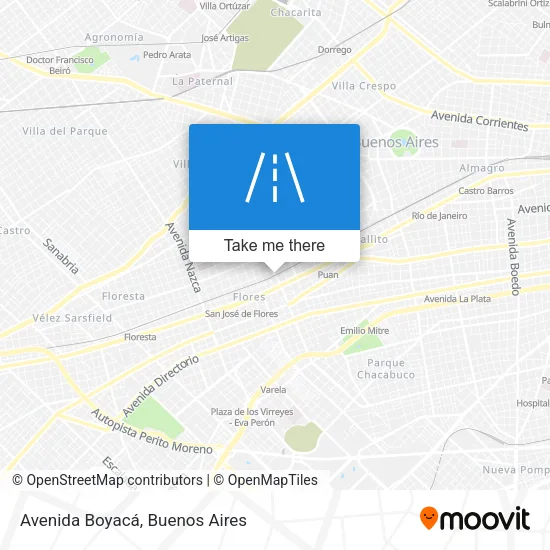 Avenida Boyacá map