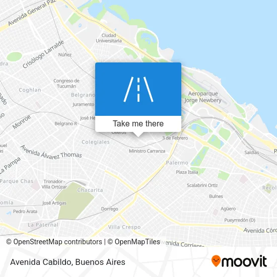 Avenida Cabildo map