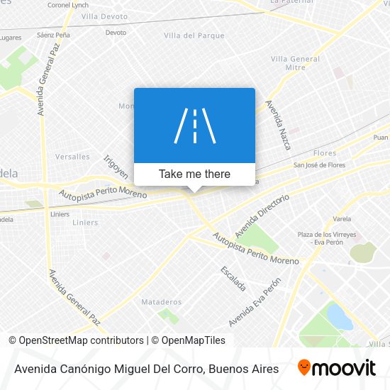 Avenida Canónigo Miguel Del Corro map