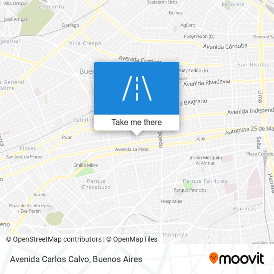 Mapa de Avenida Carlos Calvo