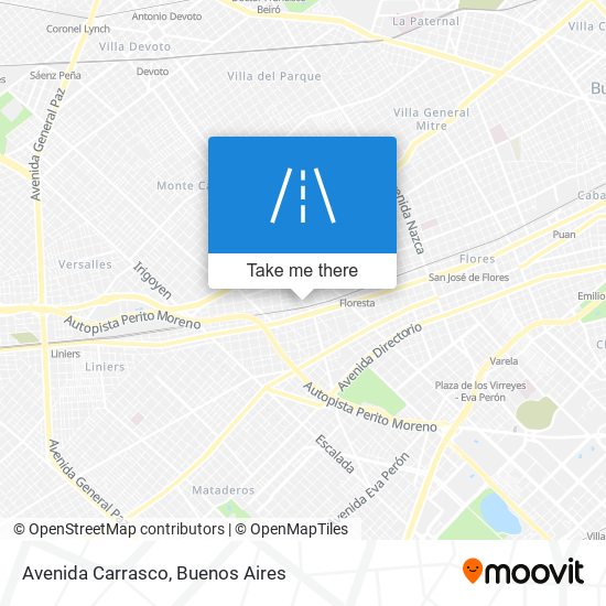 Mapa de Avenida Carrasco