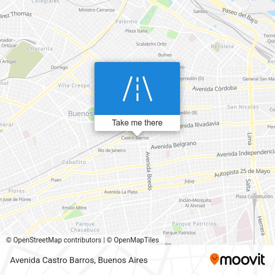 Mapa de Avenida Castro Barros