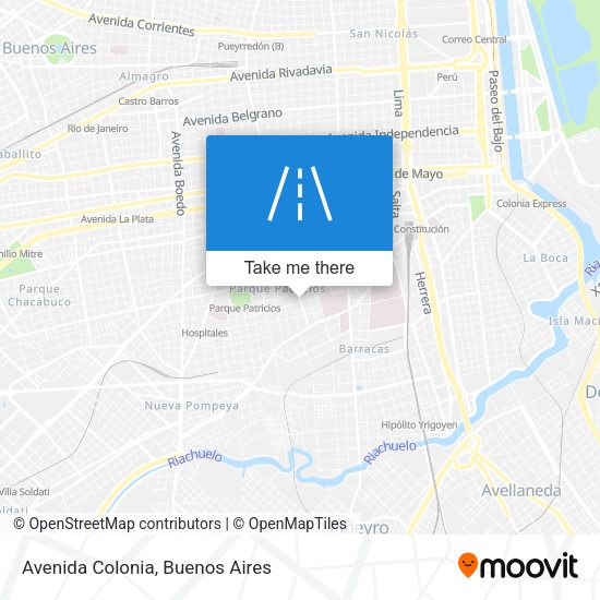 Avenida Colonia map