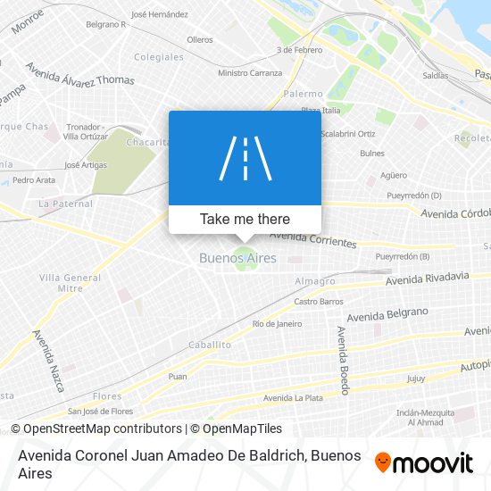 Avenida Coronel Juan Amadeo De Baldrich map