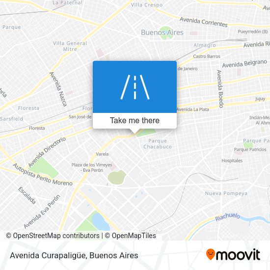 Avenida Curapaligüe map