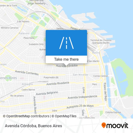 Mapa de Avenida Córdoba